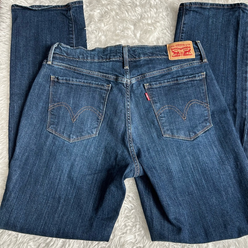 Levi's Women's Dark Blue 505 Straight Jeans 30 - Picture 11 of 13